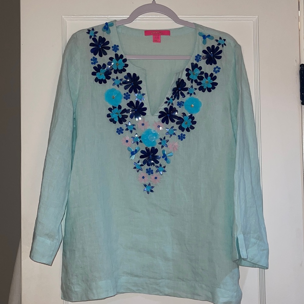 Lilly Pulitzer Linen Blouse